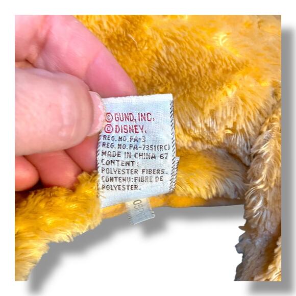 Gund Classic Winnie Pooh Tigger Plush Teddy Bear Tummy Play Mat Lovey Disney 21" - Picture 10 of 12